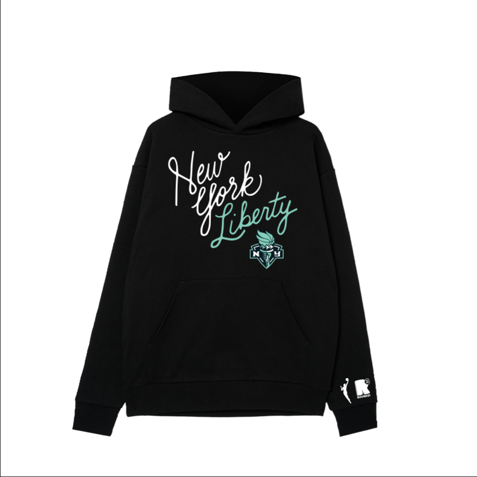 New York Liberty Script Hoodie